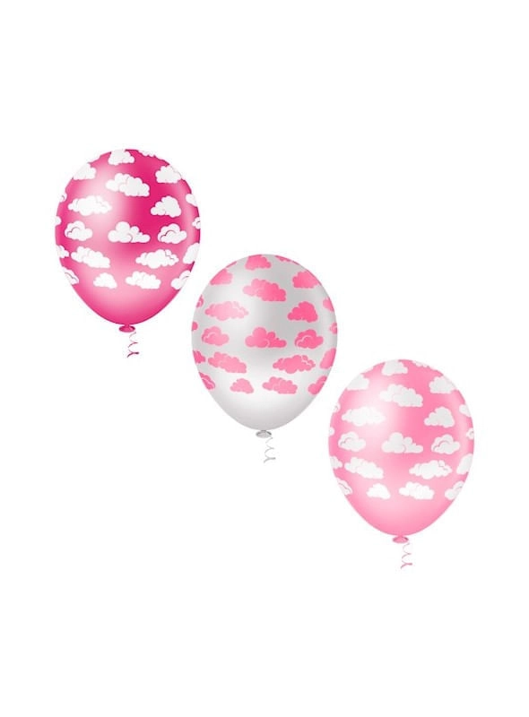 Balao N10 Nuvem Sort Rosa C/25 Pic Pic