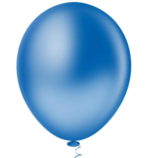 Balao Liso Redondo Azul