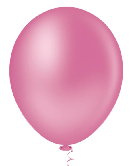 Balao Liso Redondo Rosa