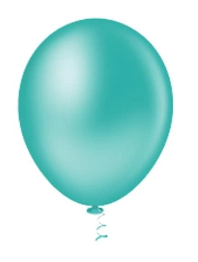 Balao Redondo Liso Azul