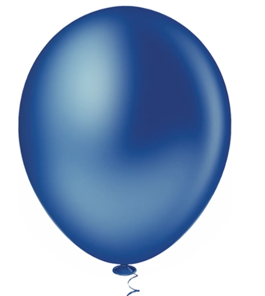 Balão 8 Liso Azul Escuro Picpic 50un