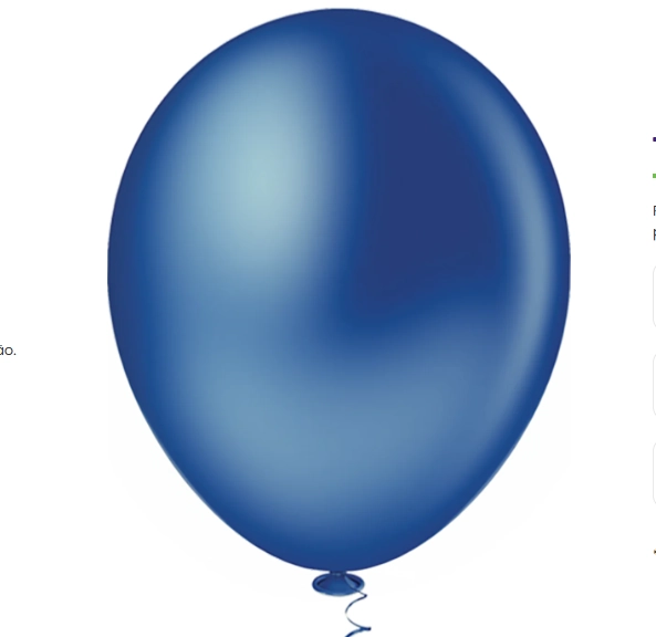 Balao Liso 5 Azul Escuro C/50 Pic Pic