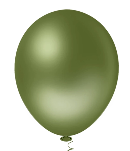 Balao Granfesta Picpic Verde Militar 9 C/50 Un