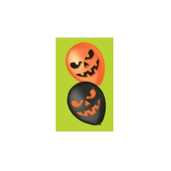 Balao Liso Dec.10 Halloween Abobora C/25 Pic Pic