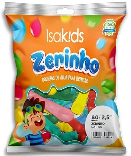 Isakids Balao Liso Zerinho 2.5 Sortido 5x80un