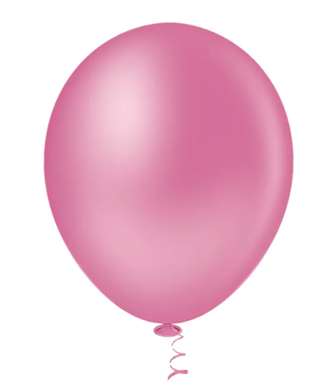 Balao Liso Red 12 Rosa Forte Pic Pic 25 Un