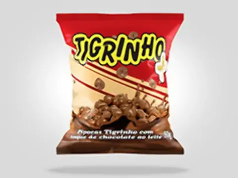 Pipoca Doce Tigrinho Cob Chocolate Ao Leite