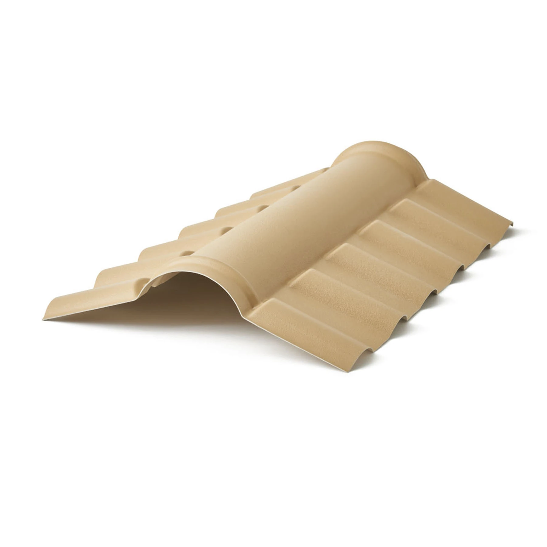 Cumeeira PVC 80cm Plan Marfim Precon