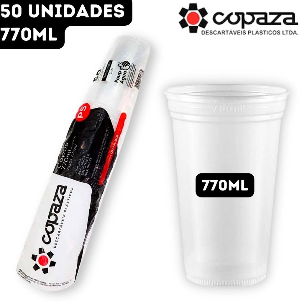 Copo Cpp 770ml Tr C50 Copaza