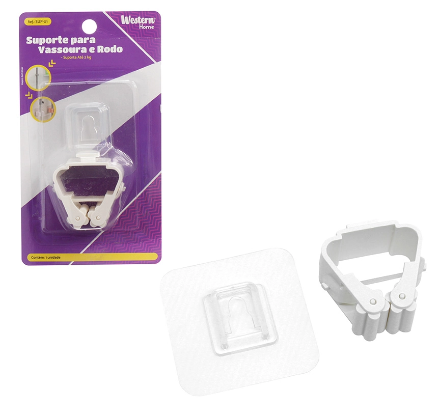 Suporte Para Vassoura E Rodo Western Home