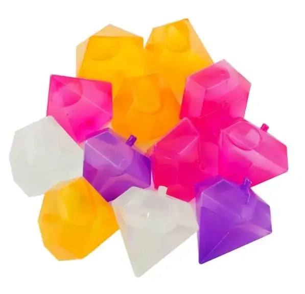 KIT 12 CUBOS DE GELO ARTIFICIAL ECOLÓGICO REUTILIZÁVEL DIAMANTES