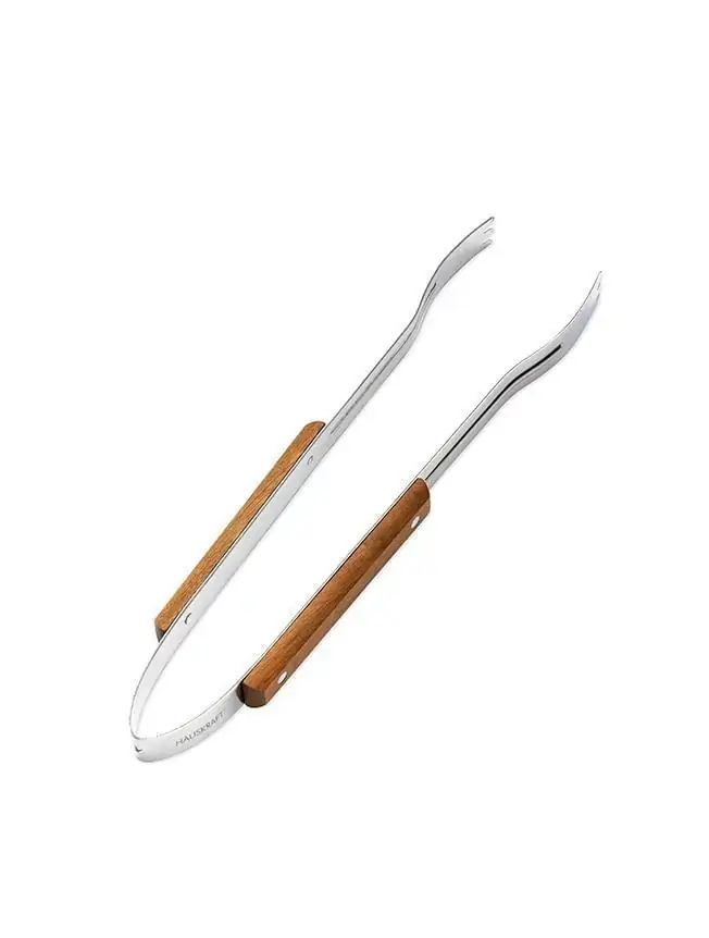 Churrasco Pegador Inox 38 cm Madeira Hauskraft