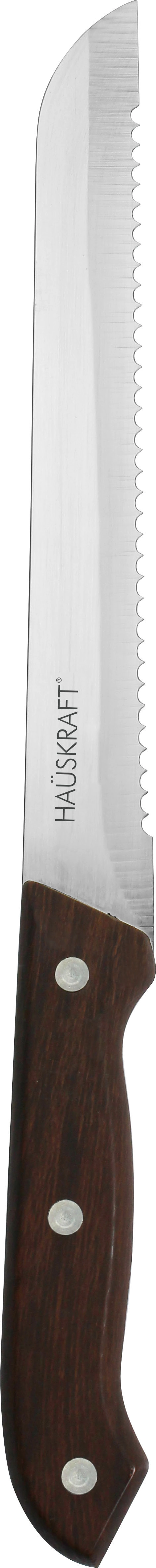 Jogo de Facas Inox com Cepo 5 Peças Hauskraft FCH-J102