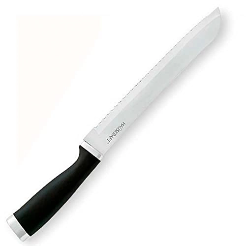 Faca de Pão com Lâmina de Inox 8" com Cabo Plástico Preto Couper Hauskraft
