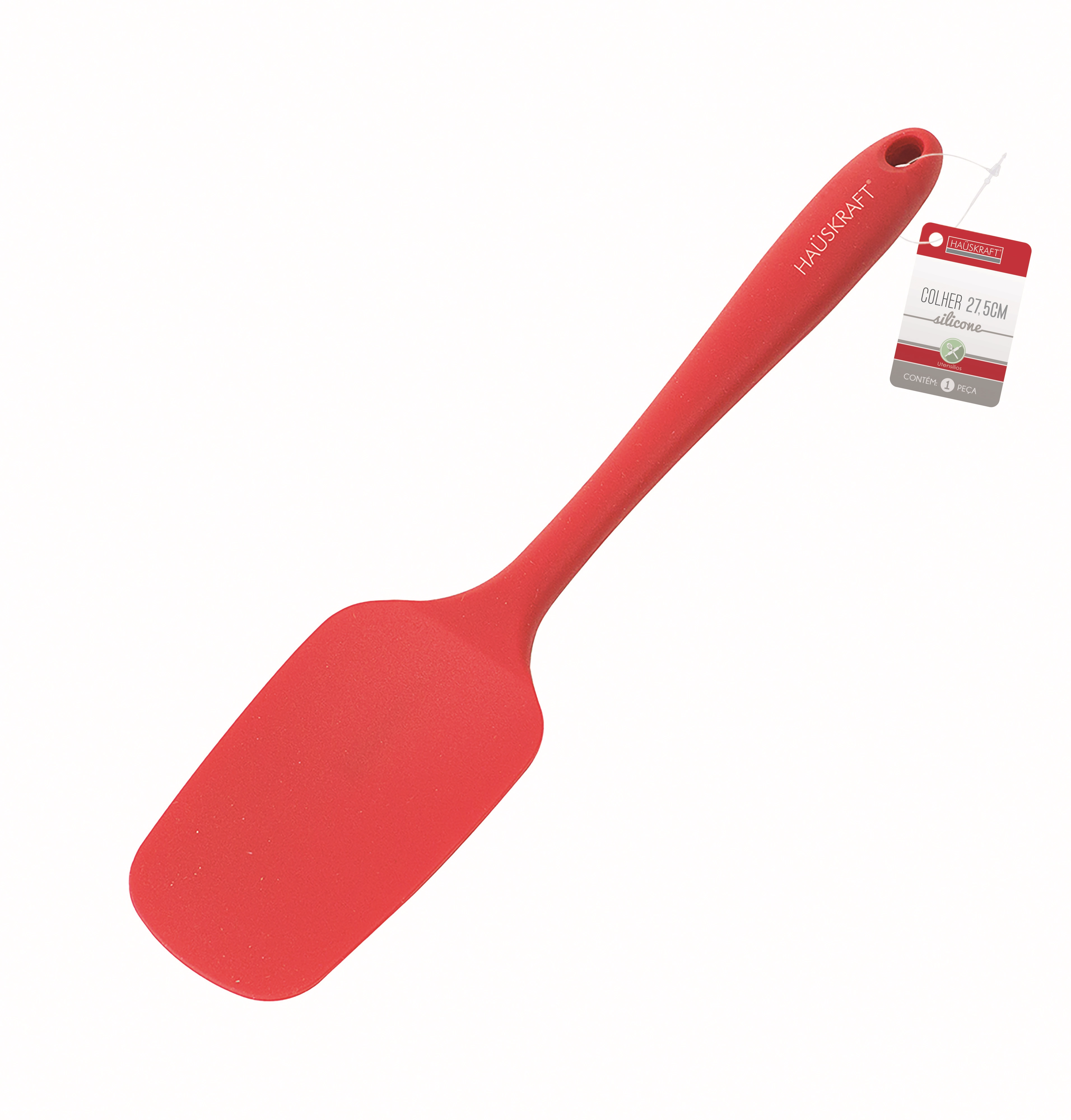 Espátula para Raspar Culinário de Silicone com Furo no Cabo