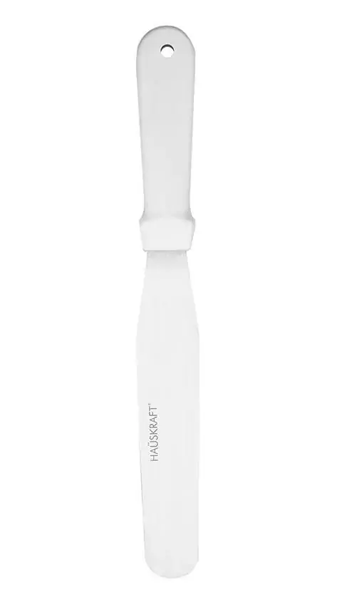 Espátula Confeiteiro Inox 19 cm Branco Hauskraft