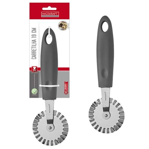 Carretilha 19Cm Inox Cinza Hauskraft