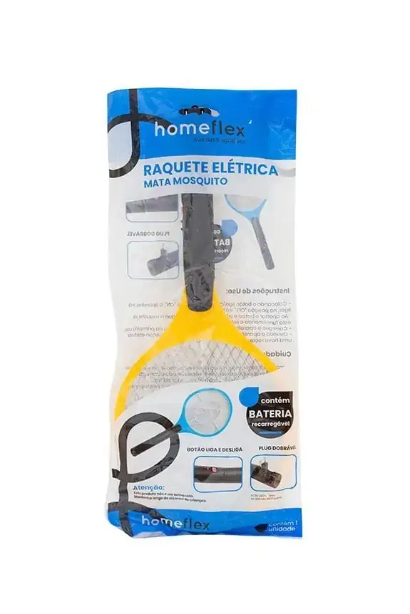 Raquete Mata Mosquito Home Flex