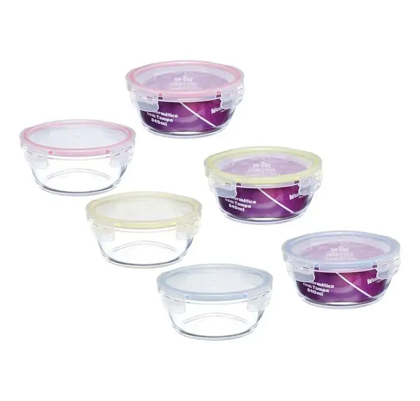 Pote Hermético Redondo 840Ml Western Home