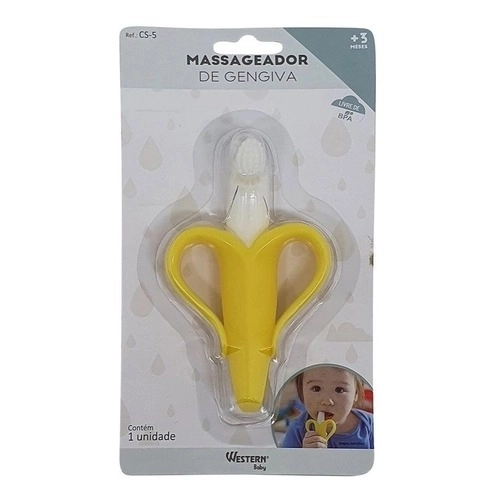Massageador de Gengiva Formato de Banana para Bebê - Western