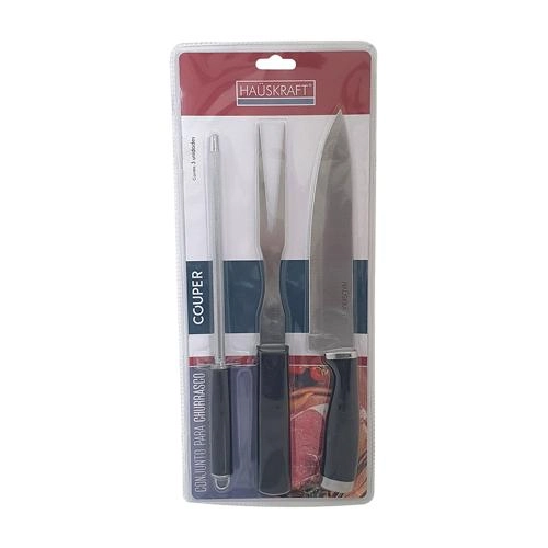 Churrasco Couper Jogo 3 Peças Hauskraft