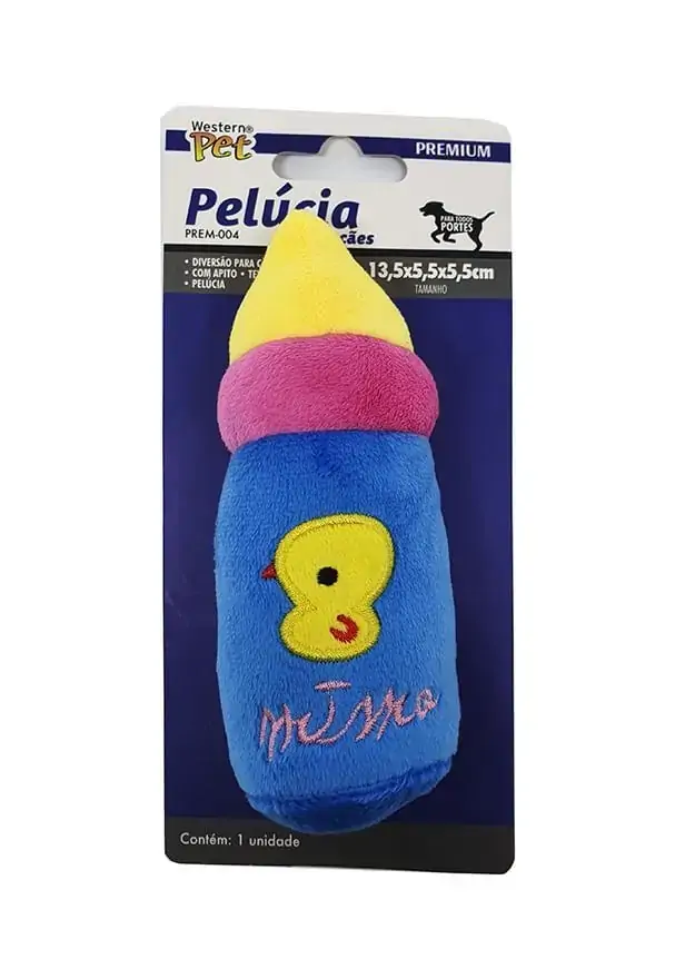 Brinquedo Cao Pelucia Mamadeira Western Pet