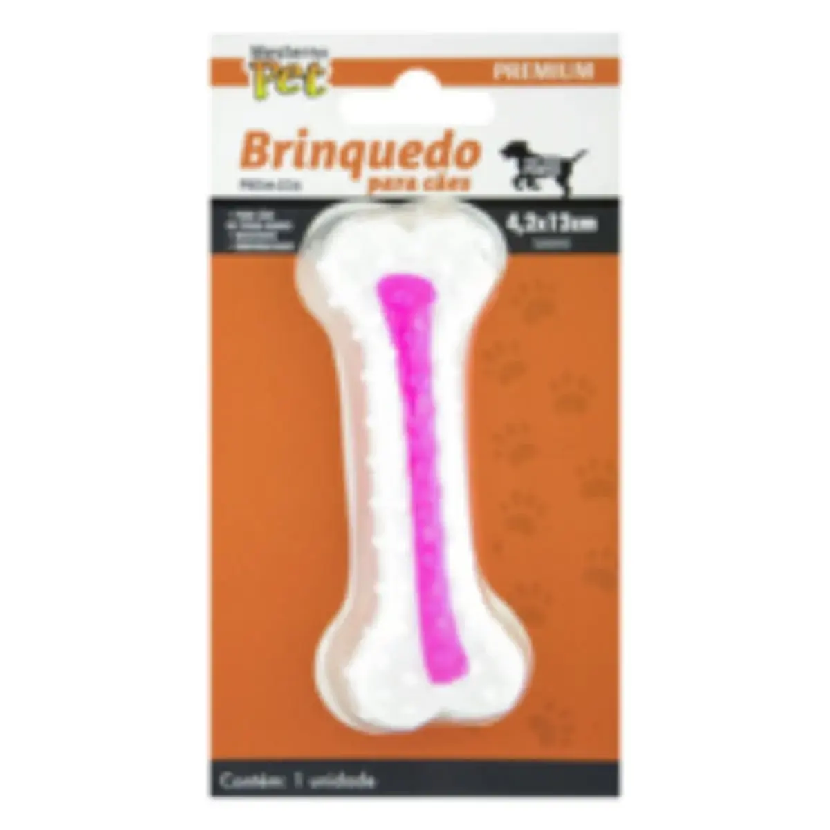 Mordedor Maciço para Cães Osso Cravejado Western Pet Premium 4,2cm x 12cm