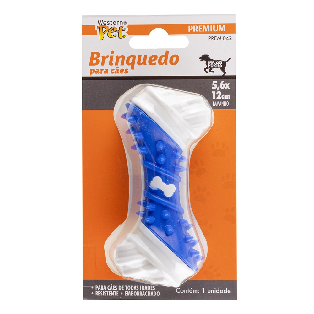 Brinquedo Cao Osso Grande 12 cm Western Pet