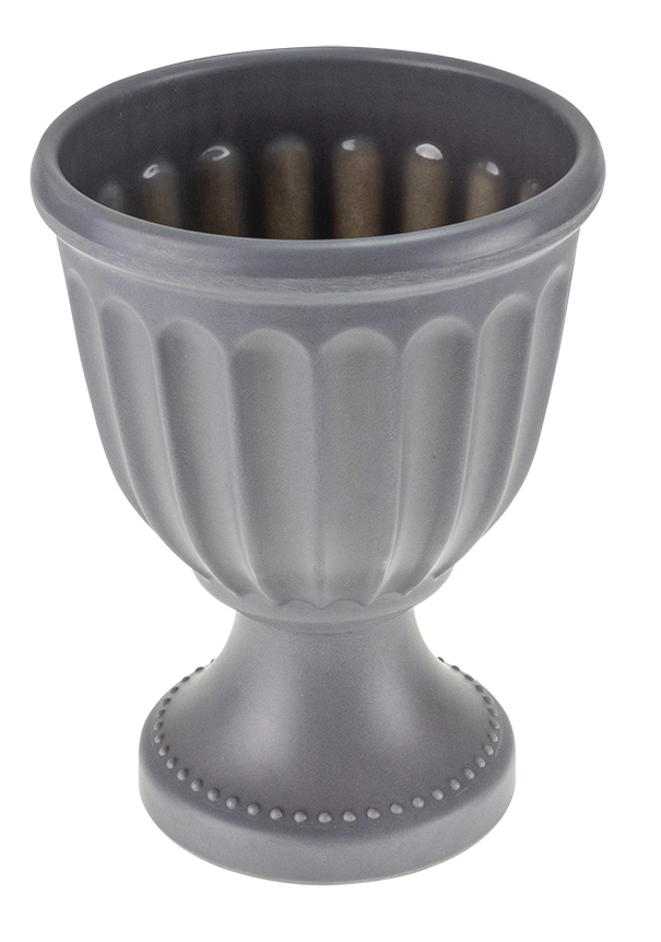 Vaso Melamina Tulipa 15 cm Cinza Hauskraft