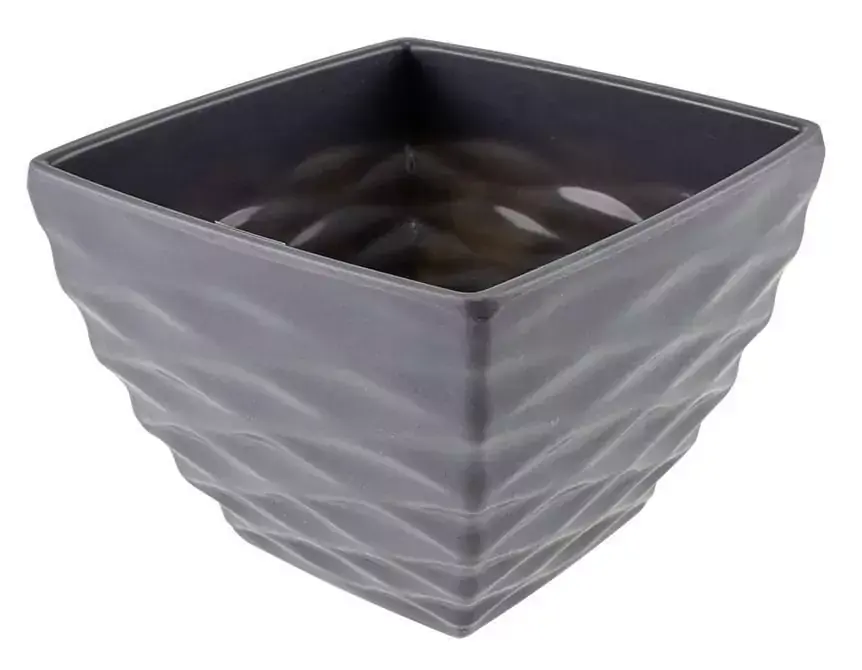 Vaso Melamina Lavanda 15 cm Cinza Hauskraft