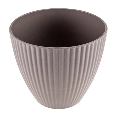 Vaso De Melamina Amarilis Chumbo 14x12cm De Diâmetro Hauskraft