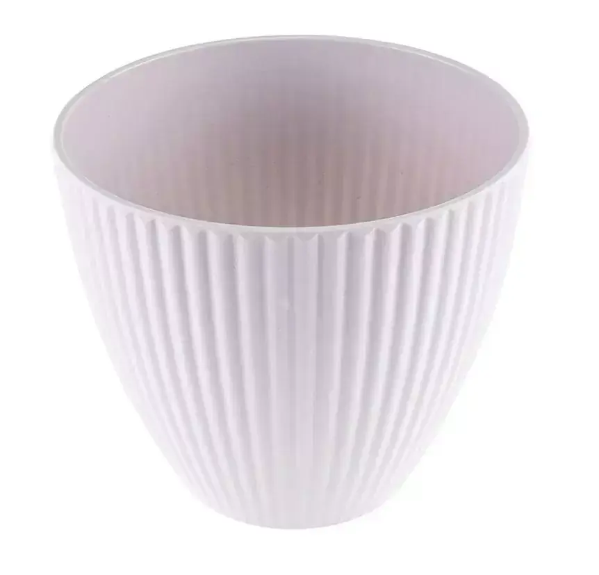 Vaso Melamina Amarilis 15 cm Branco Hauskraft