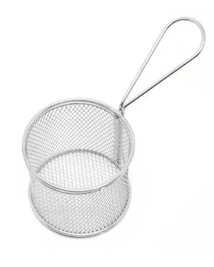Mini Cesto para Servir Aço Inox 9CM - Ricaelle
