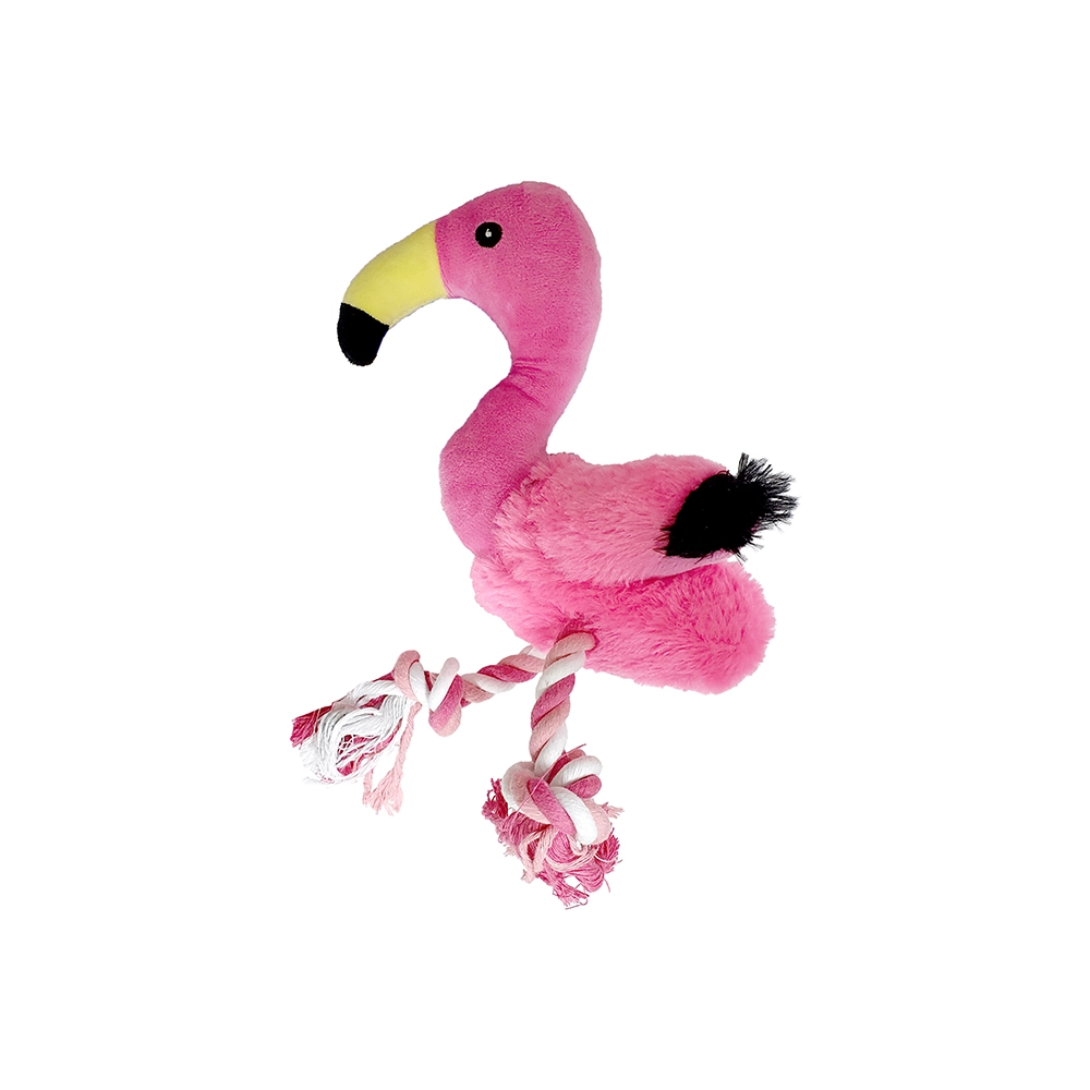 Brinq Para Pet Flamingo De Pelucia Etilux