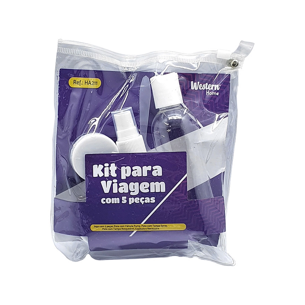 Kit P/viagem Western Home 5pcs