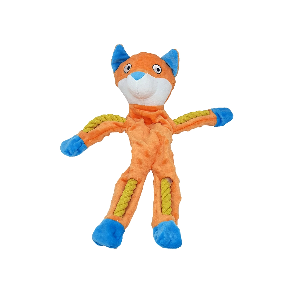 Brinquedo De Pelucia Western Pet Com Corda Raposa