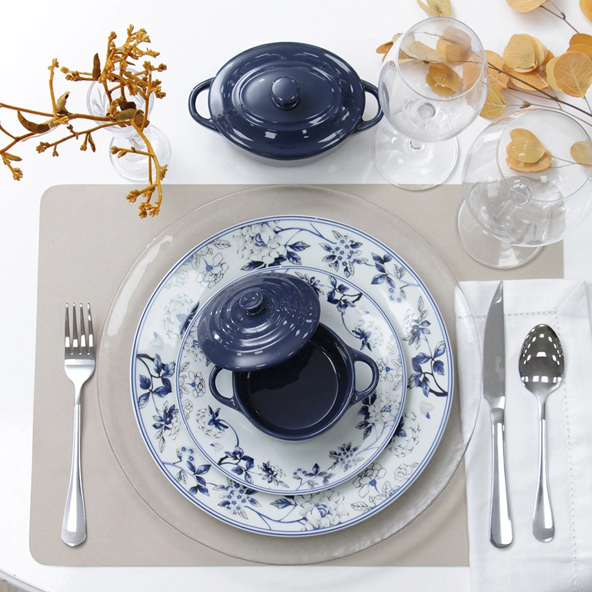 Mini Cocotte Oval Porcelana Az 200ml Pcln 014az Etilux