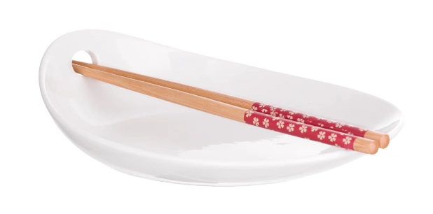 Prato Porcelana com Hashi Hauskraft