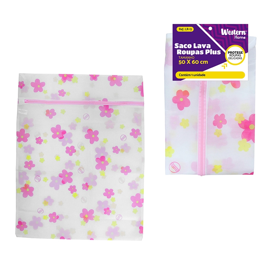 Saco Lava Roupa Plus 50X60Cm Western Home