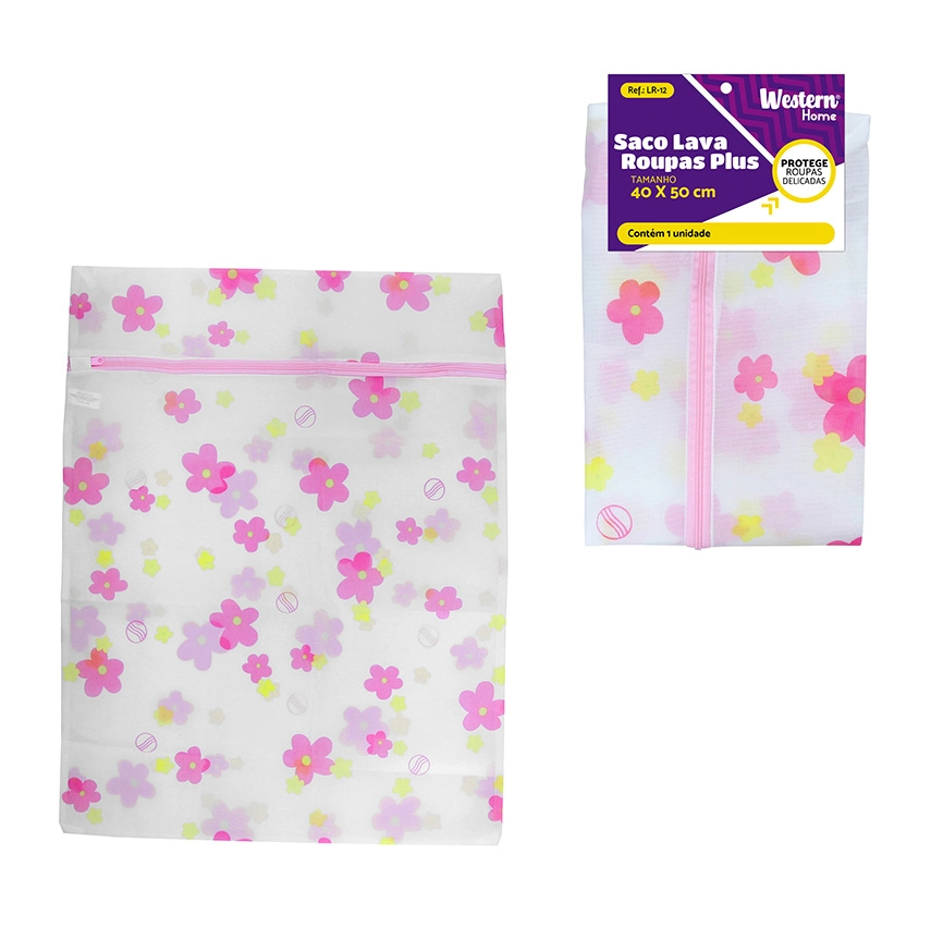 Saco Lava Roupa Plus 40X50Cm Western Home