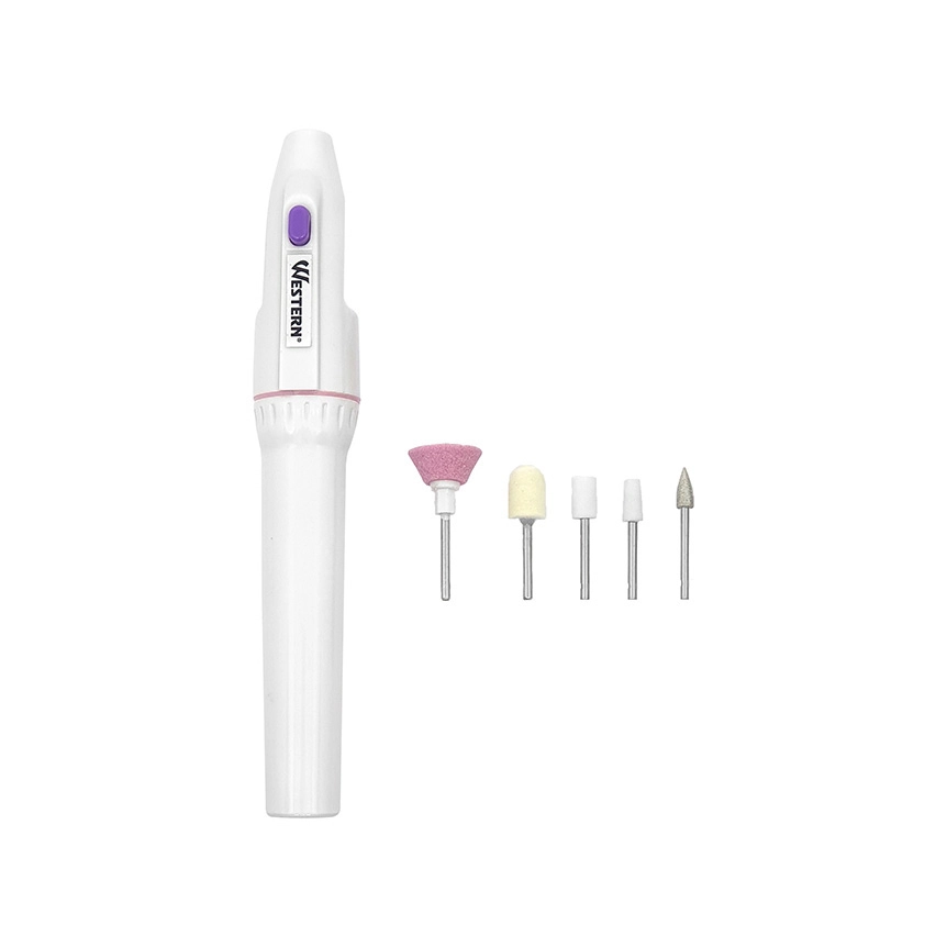 Lixa Elétrica Polidor Cutículas Manicure Profissional Pilha