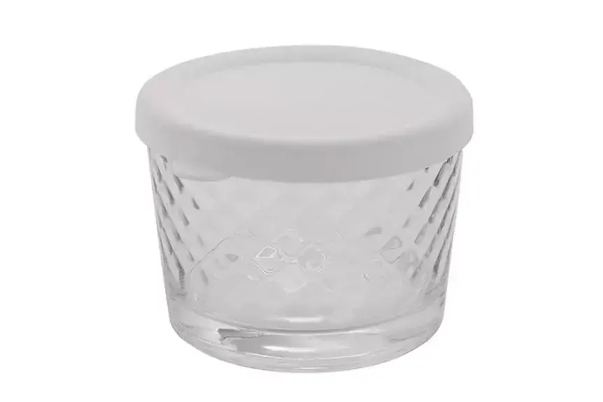 Pote Diamond Vidro 220Ml 3 Peças Hauskraft