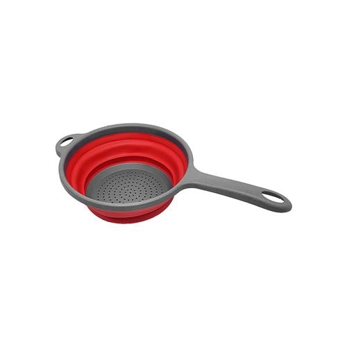 Western Home Er 23 Escorredor Retrátil Com Cabo, Cinza/vermelho, 42.7 Cm