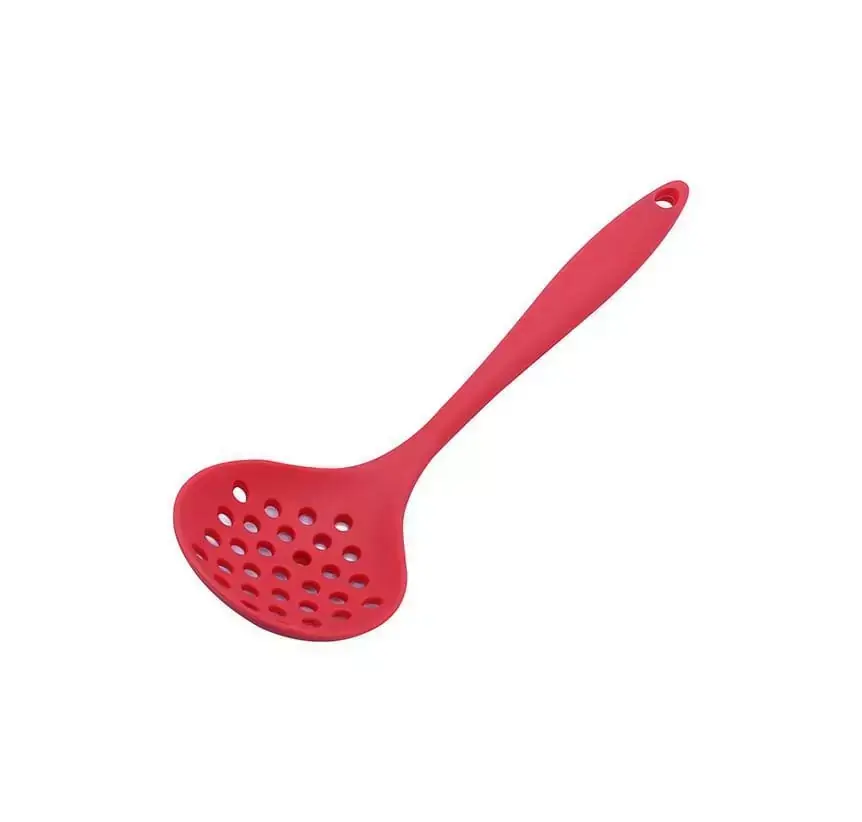 Escumadeira Silicone 28Cm Vermelho Home Flex