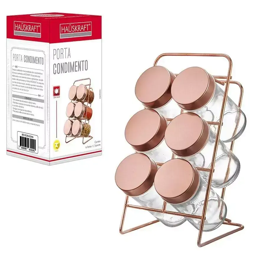 Porta-Condimento 6 Peças Rose Hauskraft