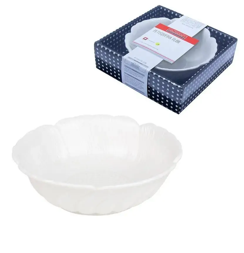 Petisqueira De Porcelana Flor Hauskraft 350ml 5x15cm De Ø