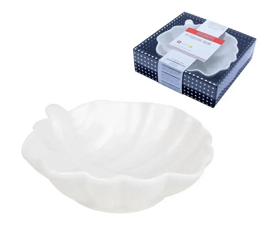 Petisqueira Folha Porcel 18 cm Hauskraft