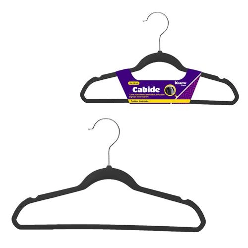 Conj Cabide Wertern Flocado 2pc 33cm