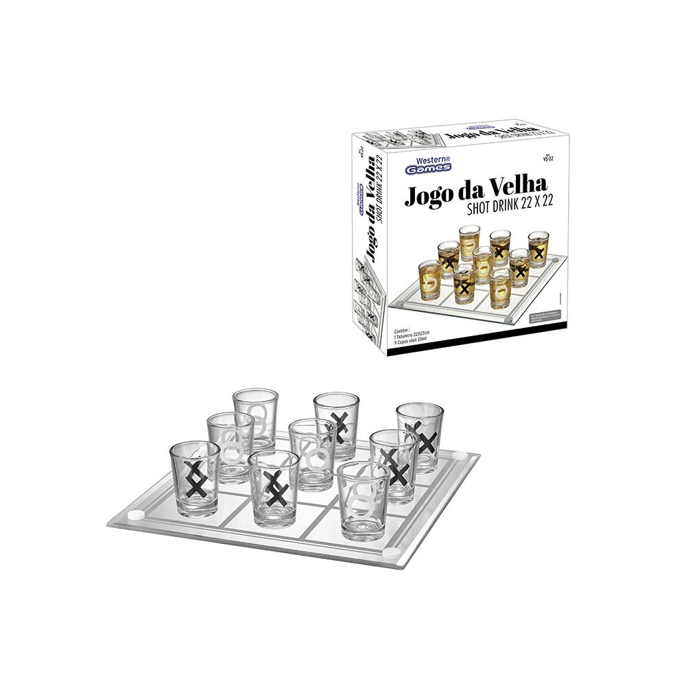 Jogo Da Velha Shot Drink 20x20 Vs 22 Etilux