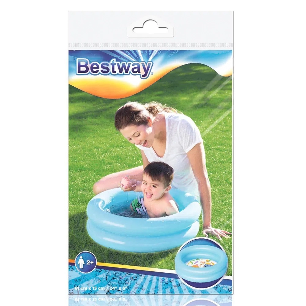Piscina Inflavel 2 Aneis 21 Litros Bst 072 Etilux